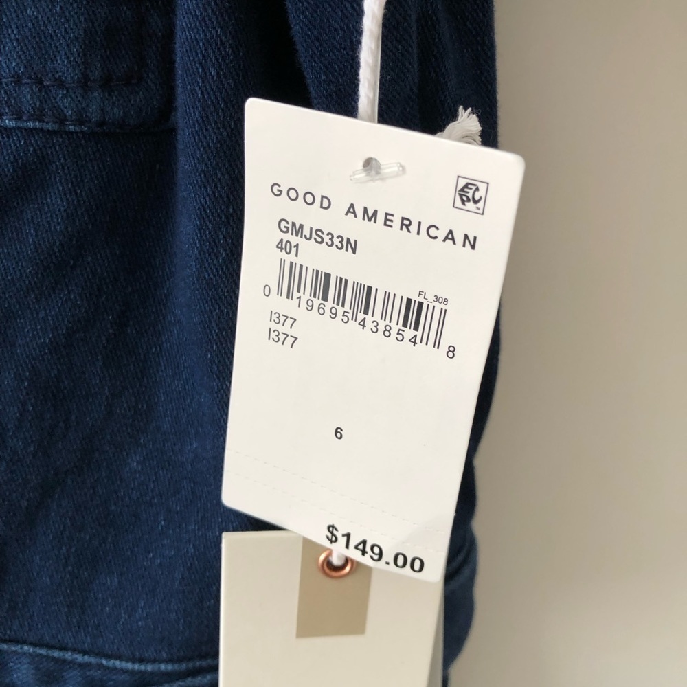 Good American Blue Denim Jumpsuit 6 3X 22/24 - Picture 7 of 14
